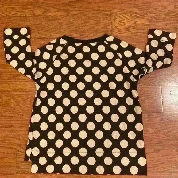 COLDWATER CREEK black white polka dot 3/4 sleeve top  size M EXC CON - Picture 8 of 9